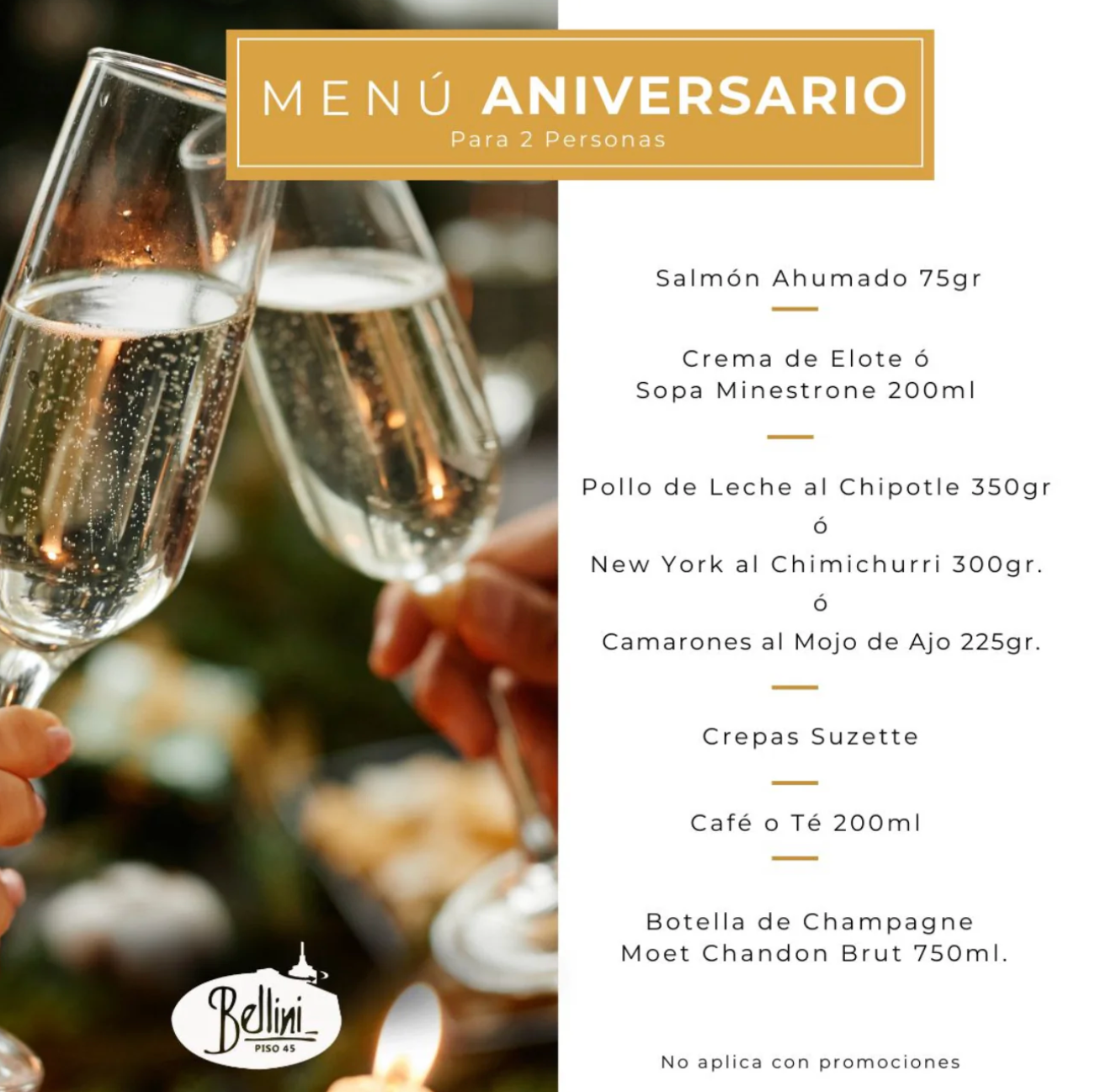 Menú Aniversario